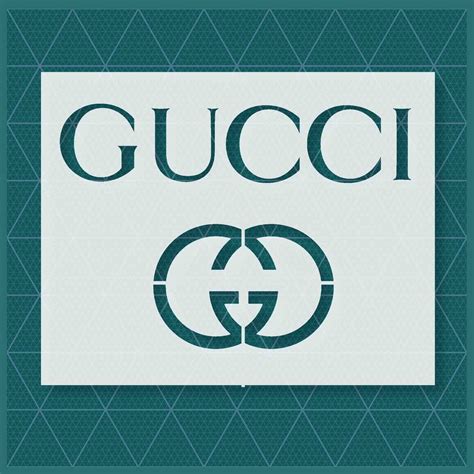 gucci spray paint stencil|gucci stencils for sale.